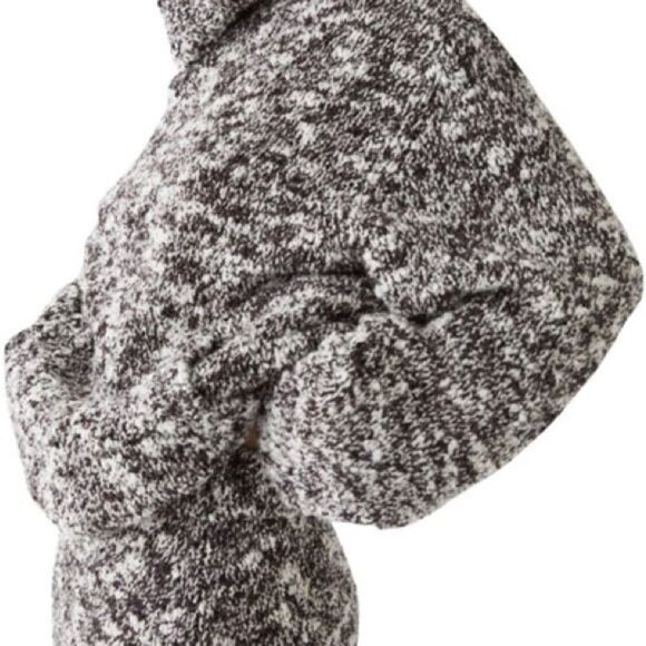 & Other Stories Marled Wool Turtleneck Kangaroo Pocket Sweater- Size Small - Picture 3 of 10